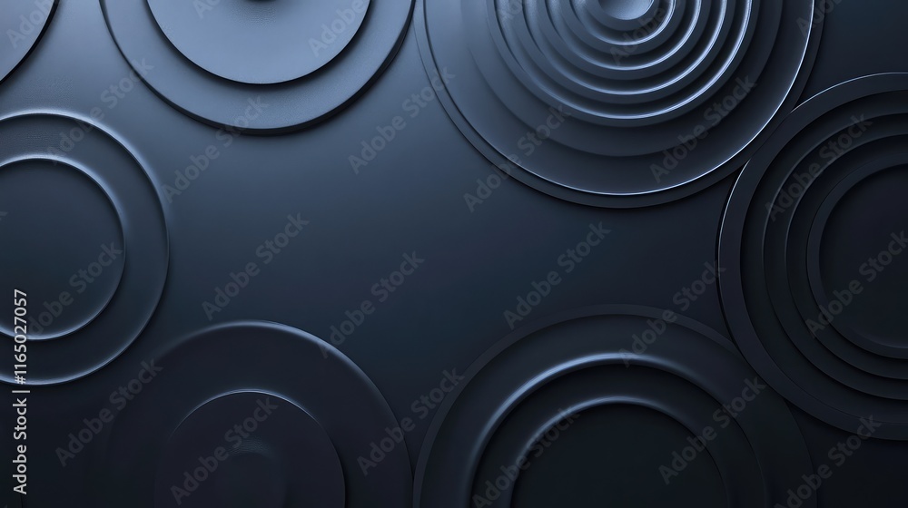 Poster a black drop background with faint circular ripple effects resembling water waves, adding a tranquil