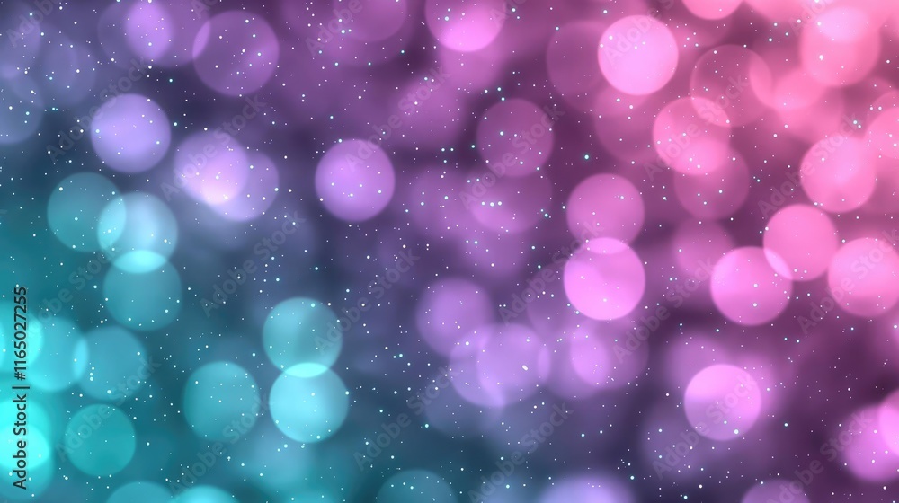 Poster Starry abstract background idea. Colorful bokeh background with smooth gradients for design and creative projects.