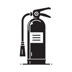 Fire Extinguisher silhouette vector illustration
