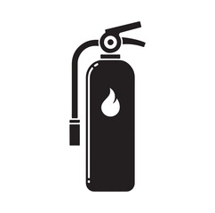 Fire Extinguisher silhouette vector illustration