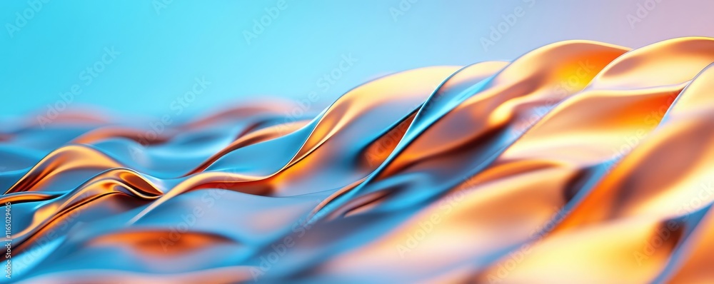 Poster Noise abstract background idea. A mesmerizing abstract texture of flowing waves in vibrant colors and smooth gradients.