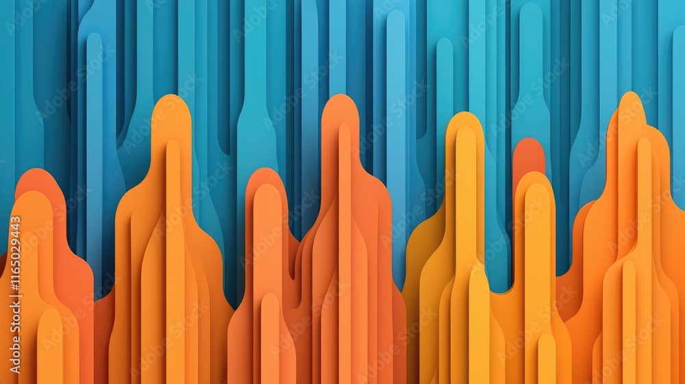 Poster noise abstract background idea. colorful abstract design with layered shapes for modern artistic bac