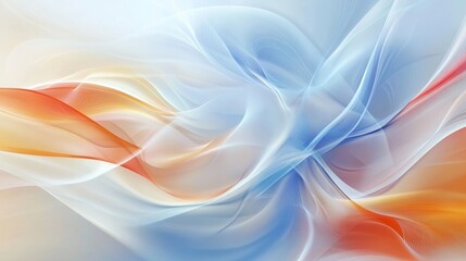 Emotive abstract design, colorful swirls and textures flowing dynamically across a digital canvas