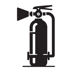 Fire Extinguisher silhouette vector illustration