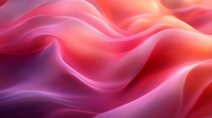 Obraz premium Abstract Pink and Orange Wave Pattern Design