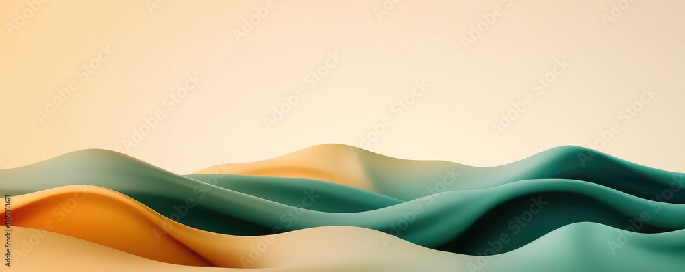 Poster Noise abstract background idea. Soft undulating waves in soothing colors create a calming abstract background.