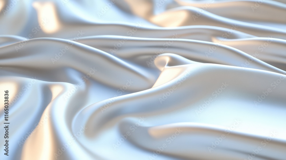 Poster a simple white surface with soft shadows and gentle light reflections, ideal for clean and elegant d
