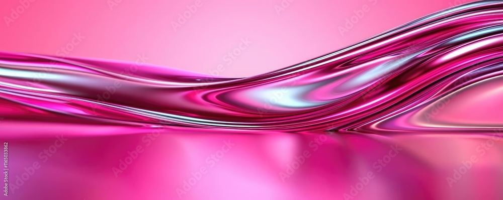 Poster Noise abstract background idea. Vibrant abstract waves blend pink and silver tones for dynamic visual appeal.