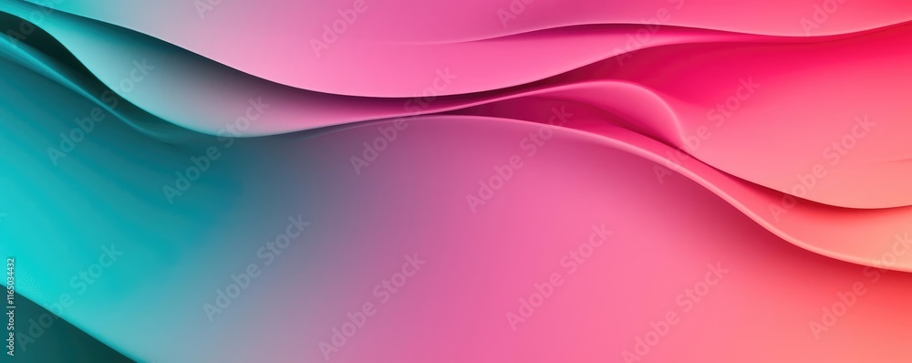 Poster Noise abstract background idea. Colorful abstract wave background with smooth gradients and flowing shapes.