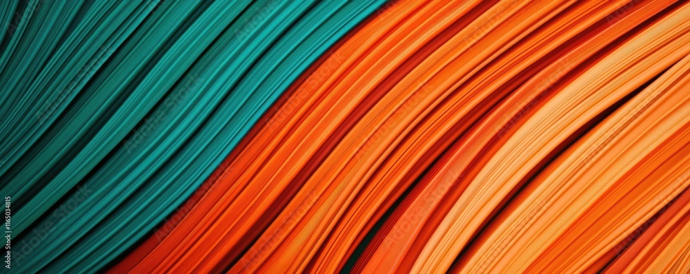 Poster noise abstract background idea. colorful wavy lines in teal and orange create a vibrant abstract bac