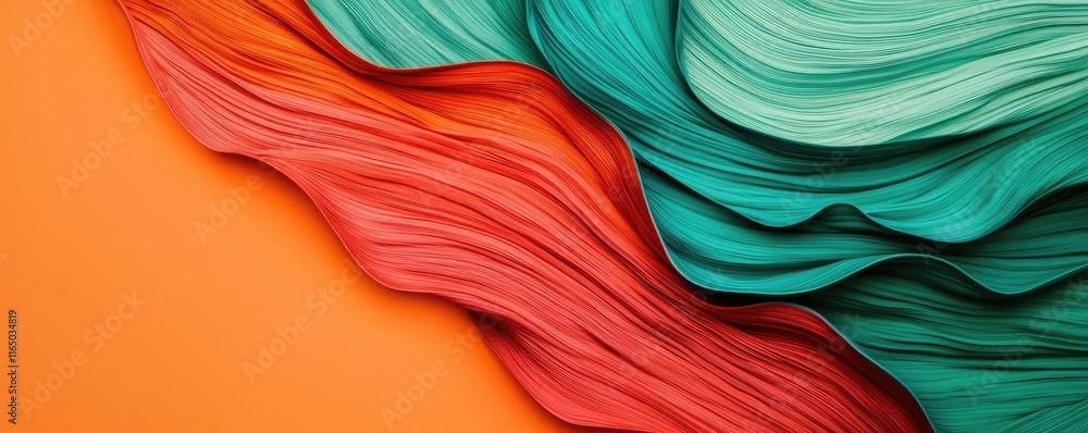 Aufkleber Noise abstract background idea. Colorful abstract wave design with vibrant hues creating a dynamic visual effect.