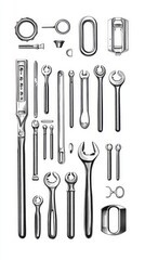 Detailed Collection of Vintage Tools