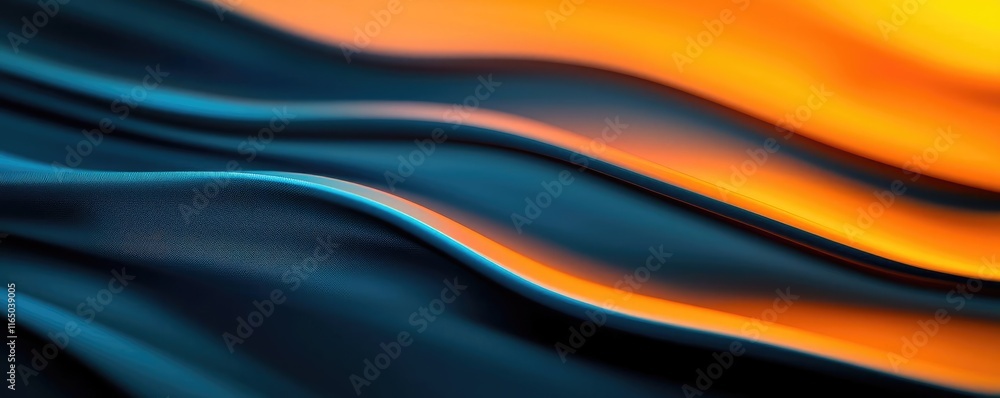 Aufkleber Noise abstract background idea. Abstract flowing shapes with warm and cool colors, creating a dynamic visual impact.