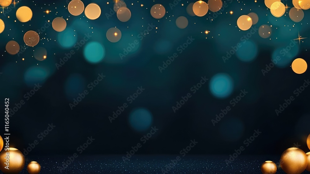 Aufkleber Starry abstract background idea. Elegant bokeh lights create a dreamy, festive atmosphere for any design project.