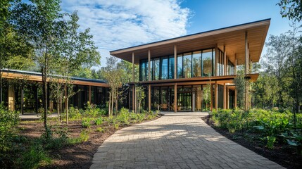 Sustainable and environmentally friendly wooden houses