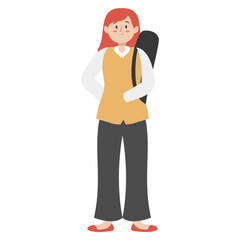 People Professional Staff Character. Labour Day Celebration. Vector Illustration