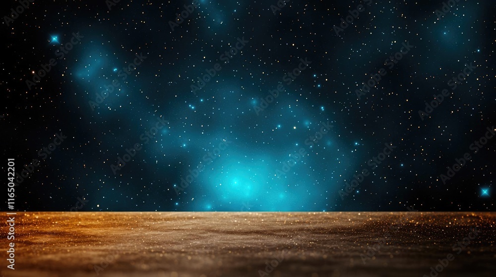 Aufkleber starry abstract background idea. a serene view of a vast night sky filled with stars and cosmic sple