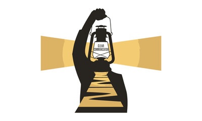 Accountability Business Vector Silhouettes and Vector Clip Art Logo Icon Depicting Business Strategy, Finance, and Marketing Innovation