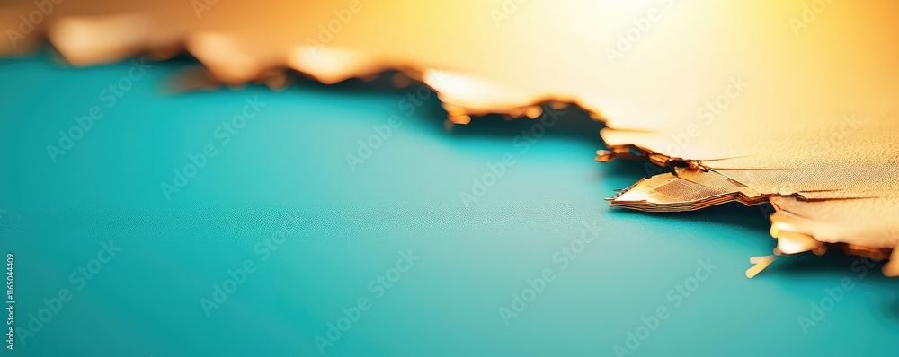 Poster torn abstract background concept. a close-up of a natural abstract landscape showcasing vibrant colo
