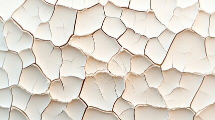 Cracked white paint texture indoor environment abstract image close-up view artistic concept for...