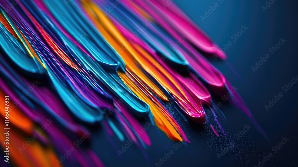 Aufkleber graffiti abstract background concept. vibrant strokes of paint in striking colors, creating a dynami