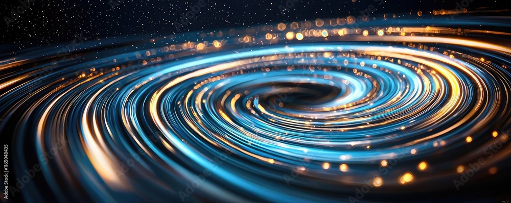 Poster Starry abstract background idea. A mesmerizing swirl of light and energy reminiscent of cosmic phenomena.
