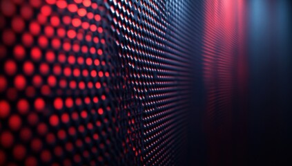 Obraz premium A close up of a red and black patterned wall