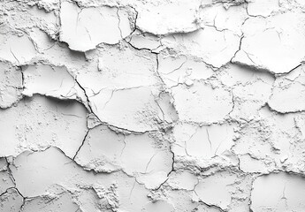 Obraz premium A cracked and broken surface, possibly a rock or a piece of land