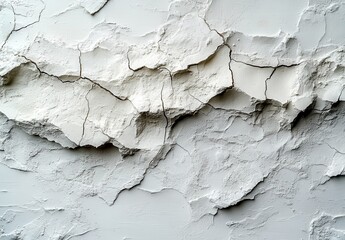 A cracked and broken surface, possibly a rock or a piece of land