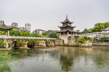 Ancient Jiaxiu building in Guiyang, Guizhou, China