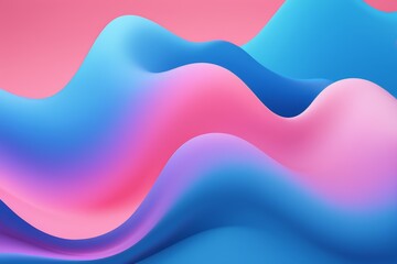 abstract background with blue and pink waves