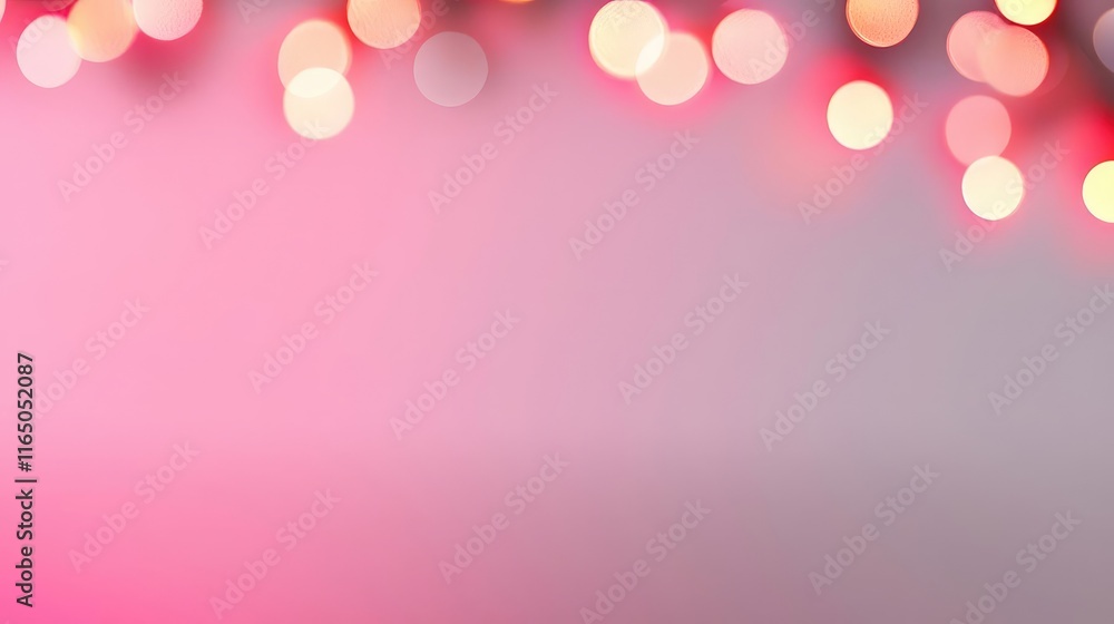 Poster Sparkle abstract background concept. Warm and soft blurred lights create a cozy atmosphere for relaxation and comfort.