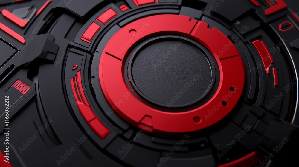 Poster abstract tech design: a striking abstract design showcasing a futuristic technological aesthetic, wi