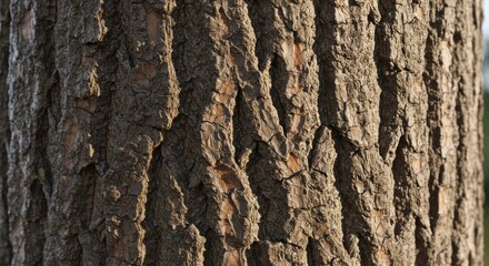 Obraz premium Rough bark texture of an oak tree with visible detail and depth