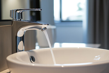 Modern Bathroom Sink with Faucet