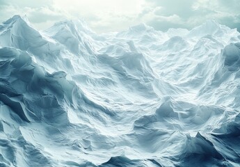 Obraz premium A large sheet of ice is floating in the ocean