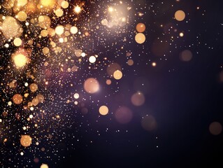 Obraz premium Captivating sparkle explosion digital background abstract art dark environment macro view visual concept for creative inspiration