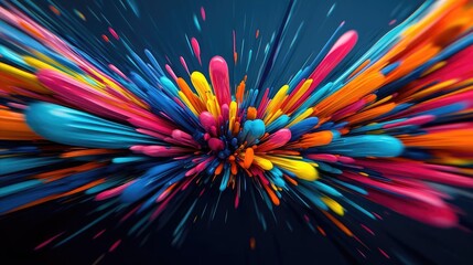 Graffiti abstract background concept. Vibrant burst of colorful paint splashes creating an abstract dynamic visual effect.