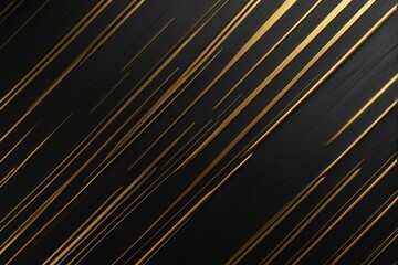 a close up of a black and gold background with lines