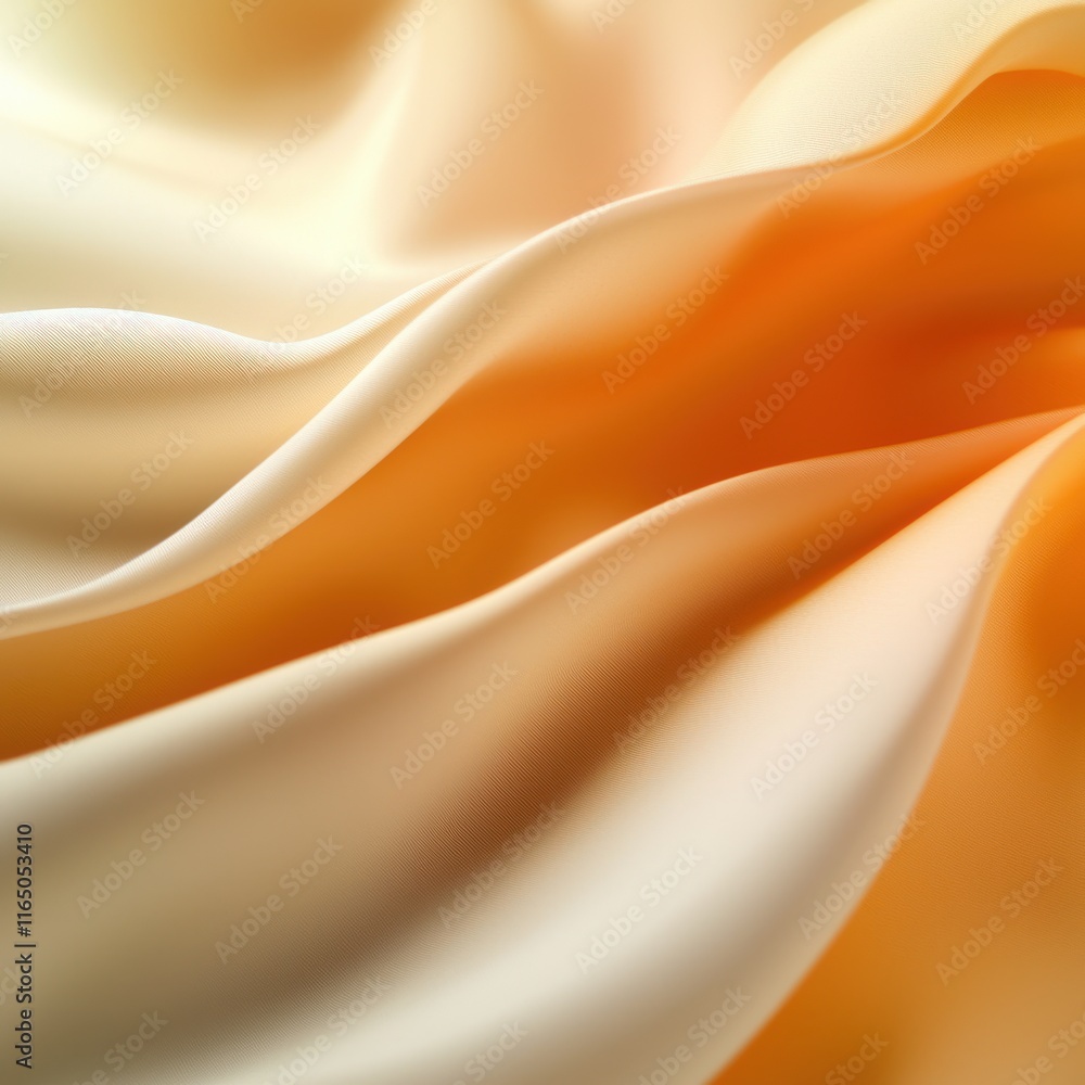 Poster flowing creamy fabric patterns abstract design digital art soft light close-up textures for visual a