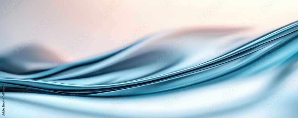 Poster graffiti abstract background concept. a smooth wave of blue fabric creating an elegant, calming visu