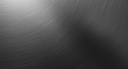 Abstract metallic texture with circular brushed pattern