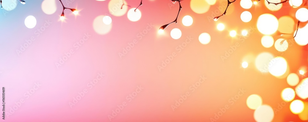 Aufkleber droplets abstract background idea. a colorful background with glowing lights creates a festive and c