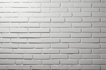 Fototapeta premium a close up of a white brick wall with a black and white clock