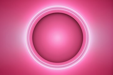 Obraz premium a close up of a pink circle with a light in the middle