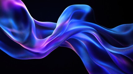 Naklejka premium Abstract Blue and Purple Flowing Lines