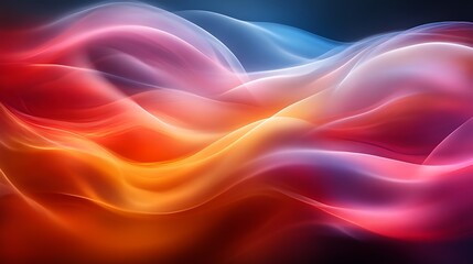 Obraz premium Abstract Colorful Waves Flowing Seamlessly