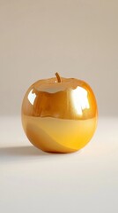 Golden Apple: A Modern Fruit Still Life