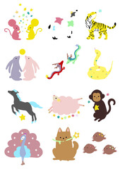 set of animals