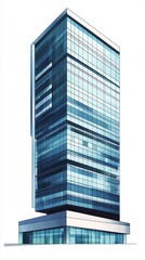 Fototapeta premium Stunning Modern Skyscraper Design; A Breathtaking Architectural Masterpiece